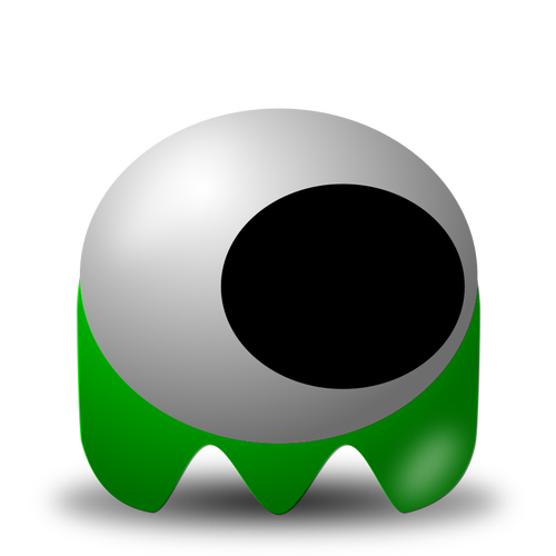 Comic-grüne alien