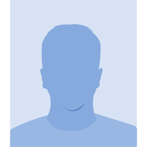 Vector de la imagen en blanco masculino avatar