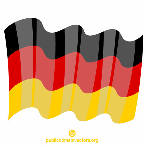Viftande med Tysklands flagga