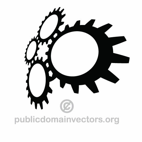 Gears vector graphics