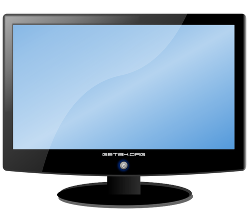 LCD breedbeeld monitor vector tekening