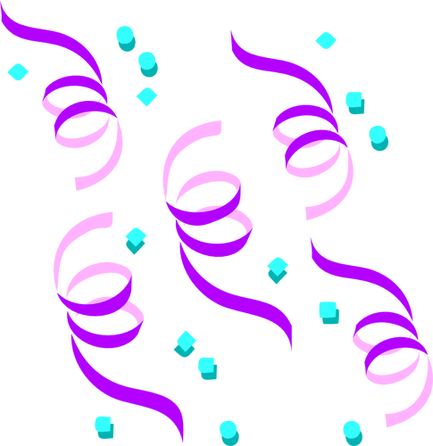 Vektorgrafik med konfetti