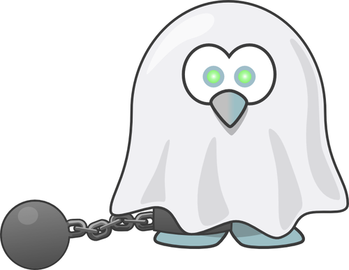 Gambar vektor hantu penguin