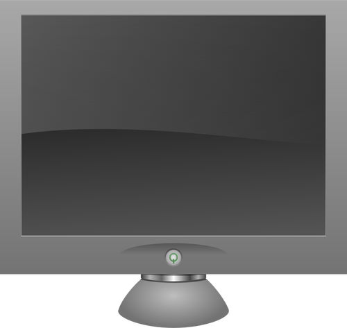 LCD obrazovka s stín vektorové grafiky