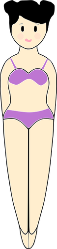 Girl in a bathing suit