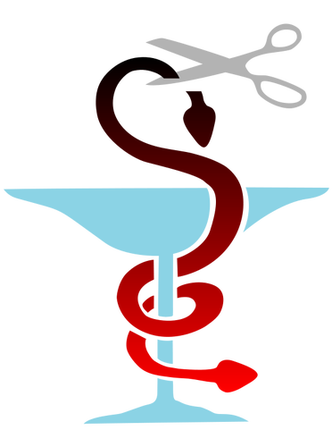 Medicale caduceu vector imagine