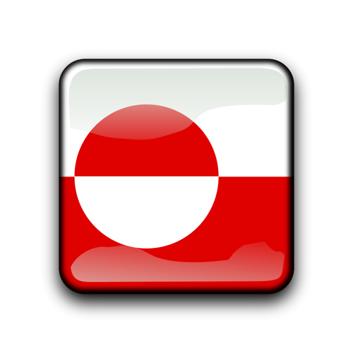 Greenland flag button