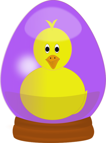 Garota na imagem de vetor de globo de ovo de Páscoa