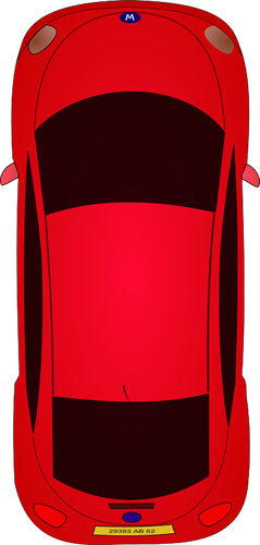 Arte vectorial auto rojo