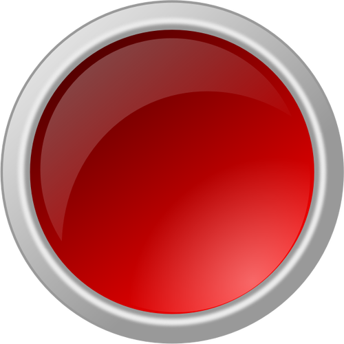 Bouton rouge foncé dans le cadre gris