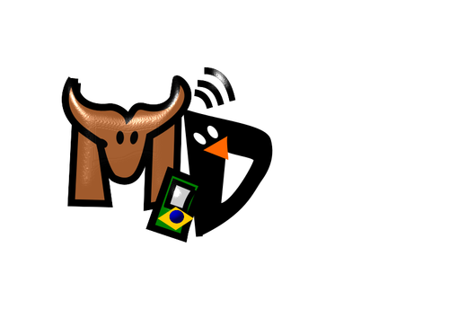 GNU a tux logo