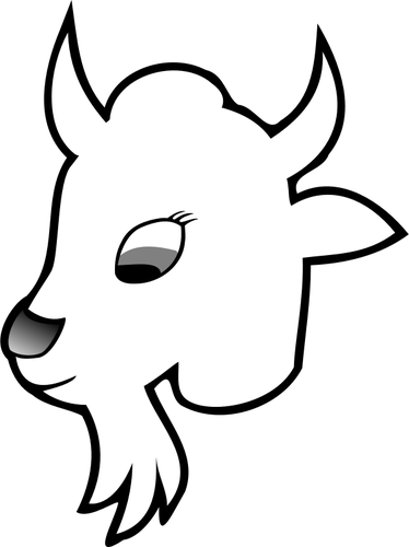 Goat line art vector graphiccs