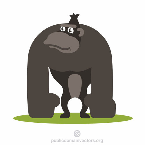 Gorilla beast tecknad clipart