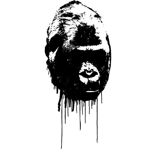 Gorila vektorový obrázek