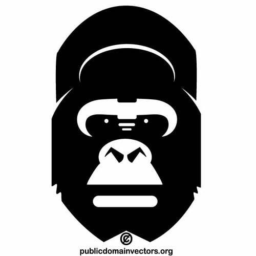 Gorilla vector illustraties