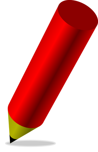 Жирный красный карандаш