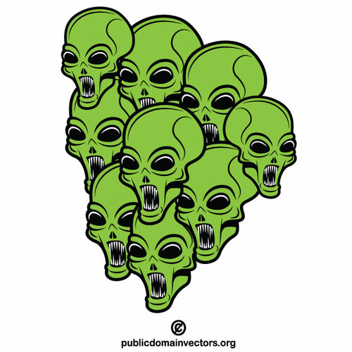 Grüne Aliens