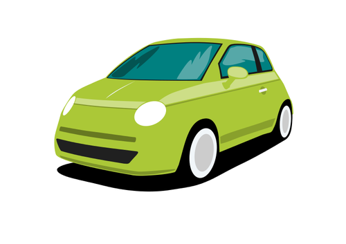 Green car vector image