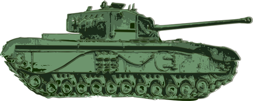 Zelený Tank vektorové grafiky