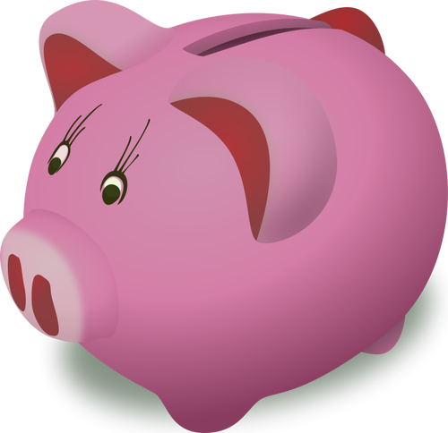 Piggy bank vector image