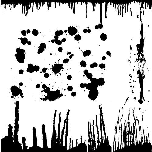 Inkt splatter vector pack