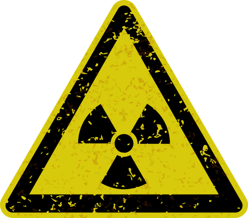 Panneau d’avertissement de rayonnement