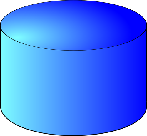 Almacenamiento cilindro vector de la imagen