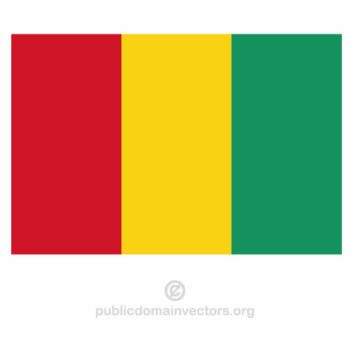 Vector bandera de Guinea