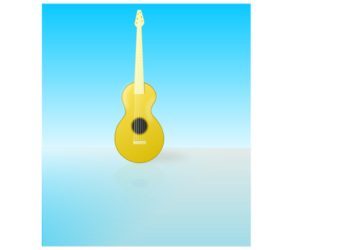 Acoustic guitar vector graphics