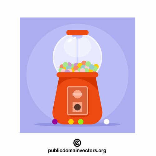 Gumball machine vector afbeelding