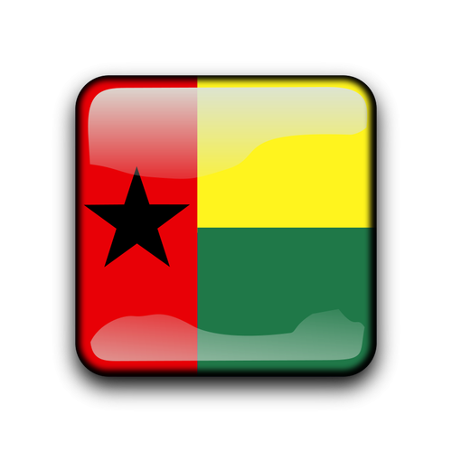 Botón de bandera de Guinea Bissau