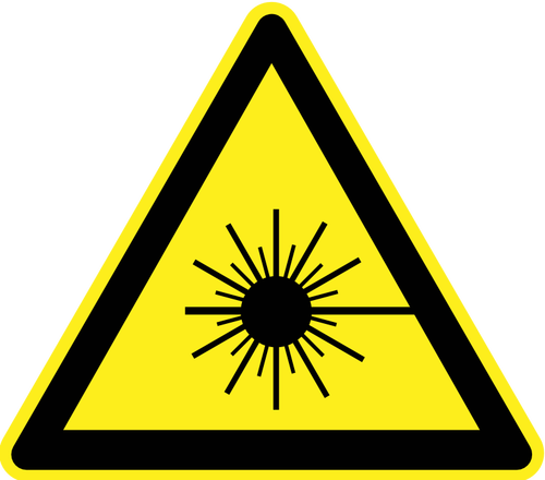 Segnale di avvertimento di pericolo radioattivo vettoriale immagine