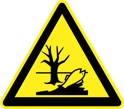 汚染の危険の警告サイン ベクトル画像