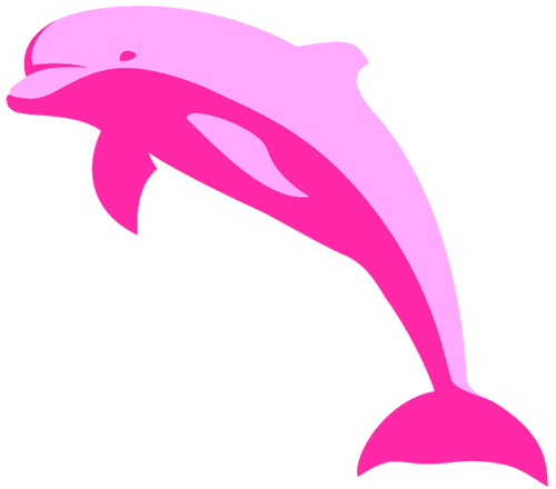 Różowy delfin