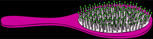 Vektor-Illustration von Haar-Bürste-violett