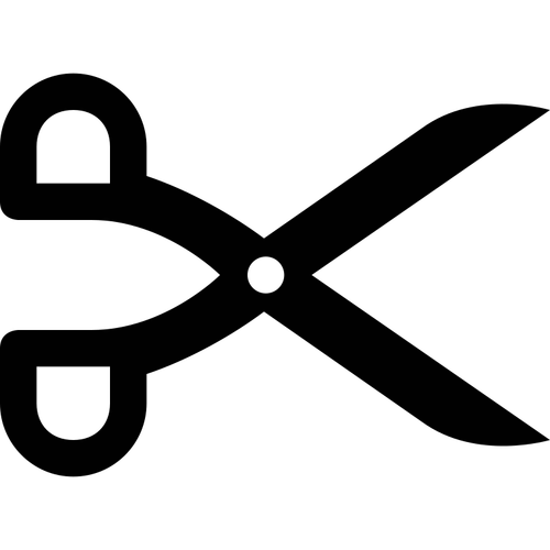 Friseur-Symbol silhouette