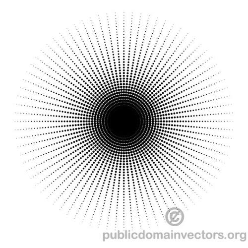 Runde Halbton Element Vektor