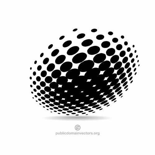 Halftone element glinsterende clip art