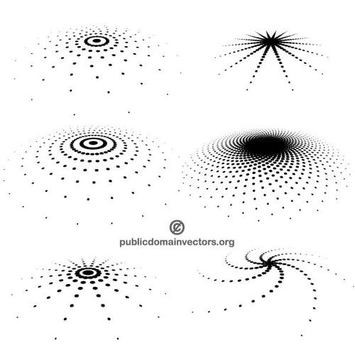 Elementos gráficos de meio-tom