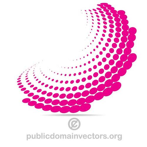 Vector patrón de medios tonos rosa