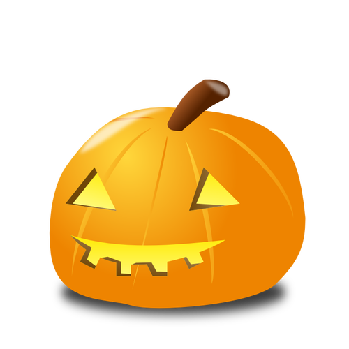 Halloween dovleac cu lumina de desen vector