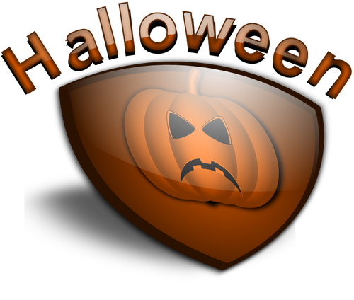 Halloween Schild Vector drawing