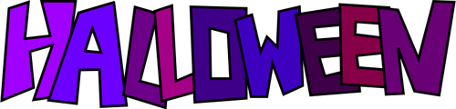 Ilustração em vetor logotipo Halloween