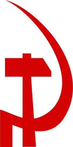 Kommunismus Partei Zeichen Vektor-Bild