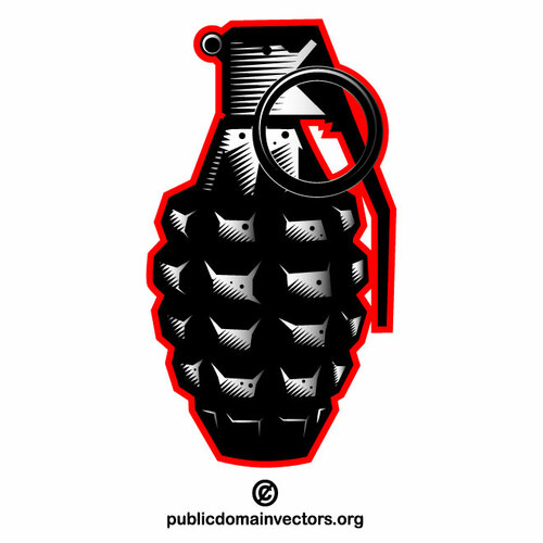 Hand grenade vectorafbeeldingen