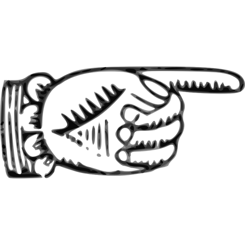 Vektor-Illustration von Hand zeigen