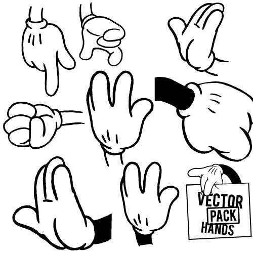 Manos vector pack