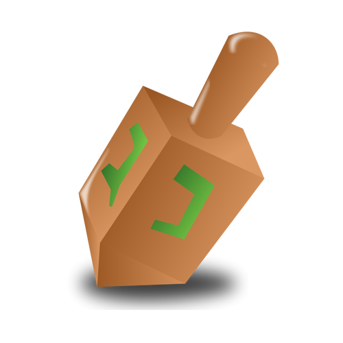 Hannukah dreidel vectorillustratie