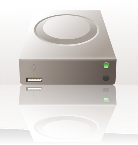 Vector image of external mass storage disk