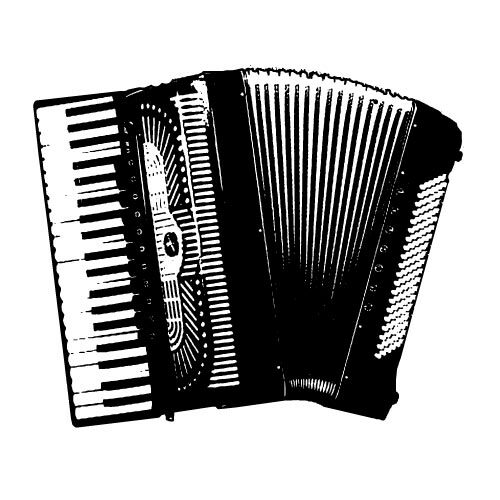 Accordion vector clip art